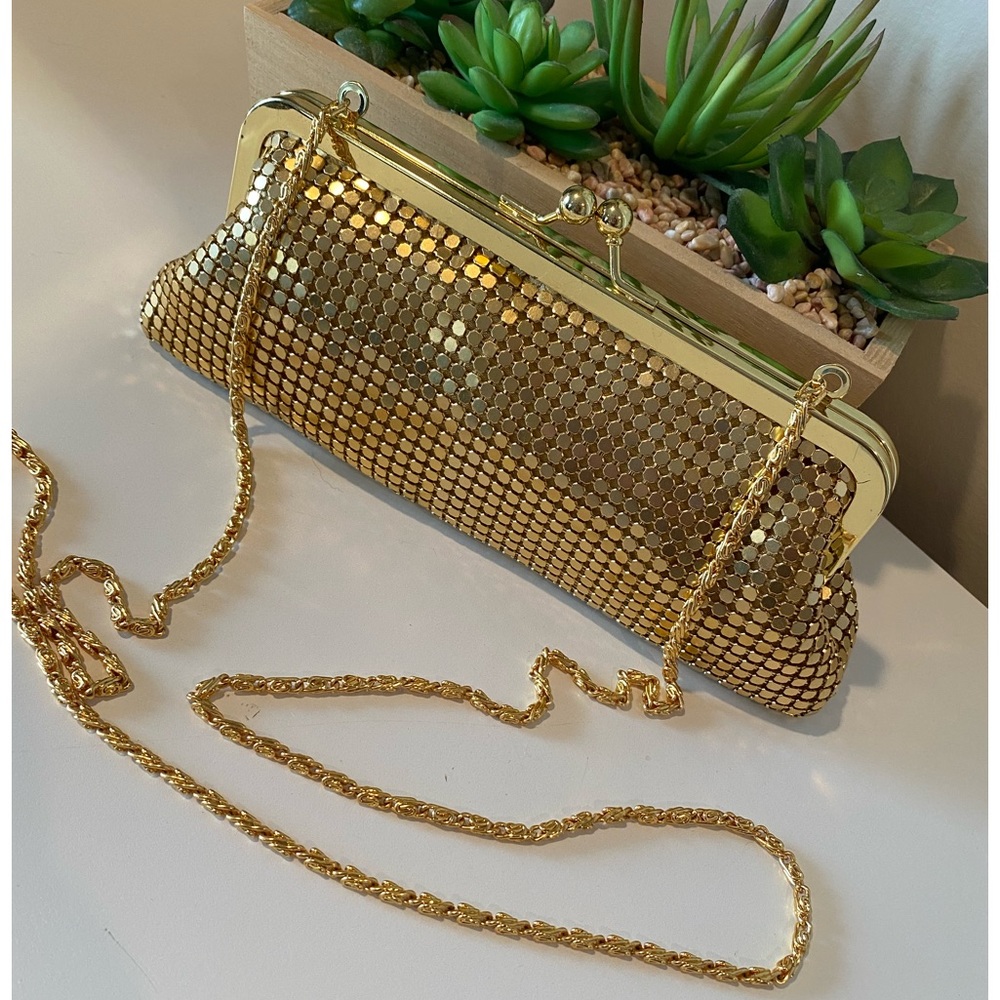 Gold Mesh Evening Clutch